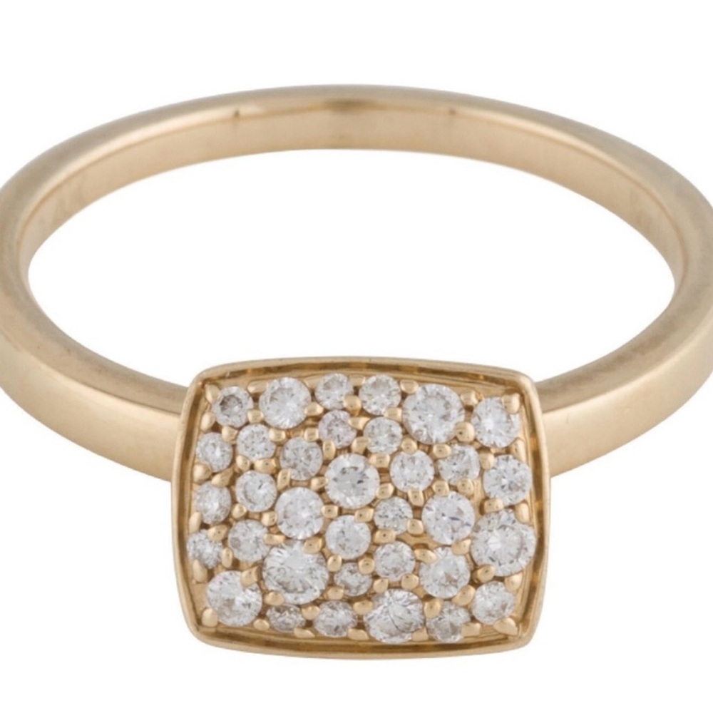Sonia Bitton Galerie 14K Gold pave Diamonds Ring
